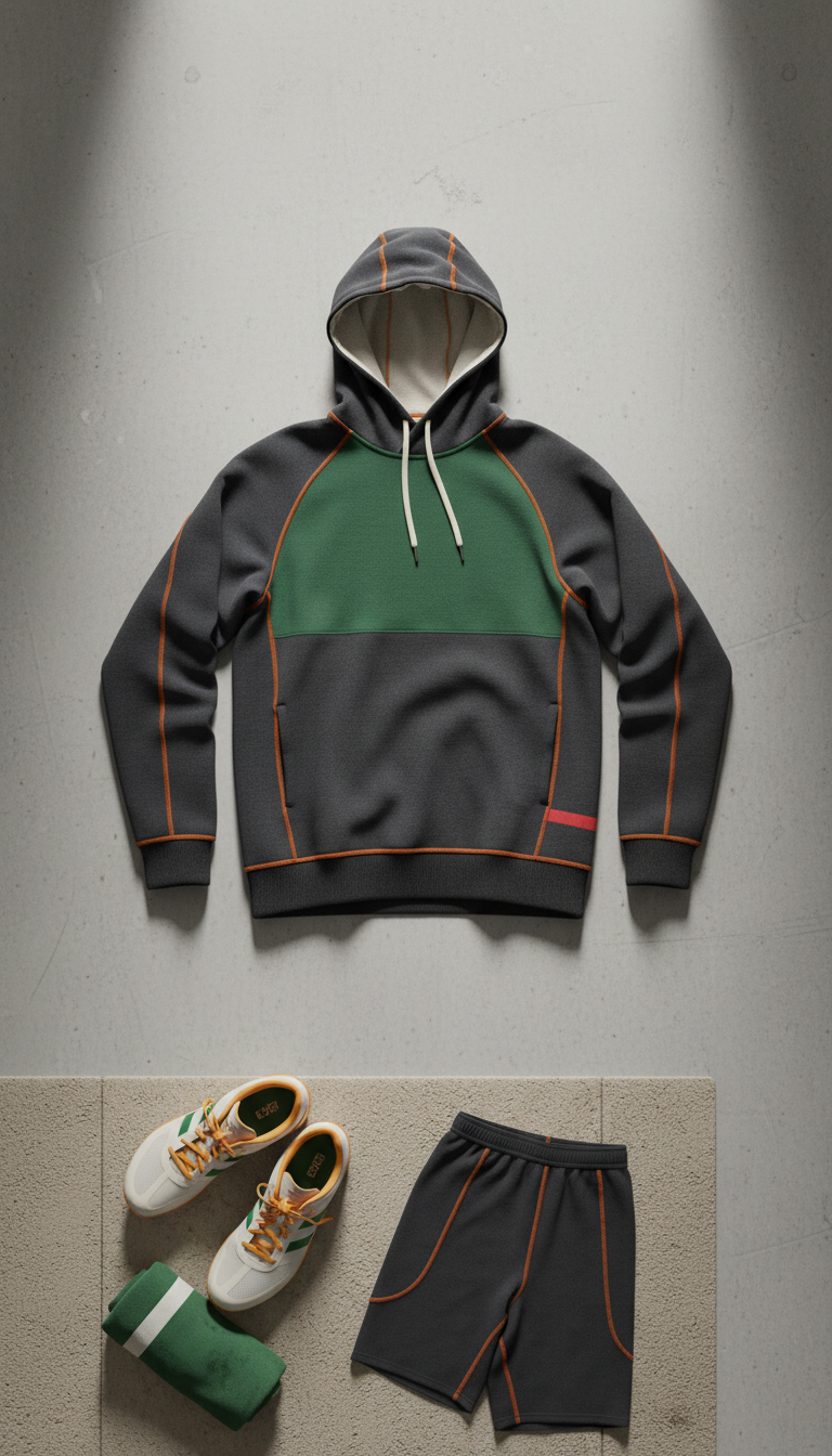 Moisture-Wicking Training Hoodie Lightweight Fleece